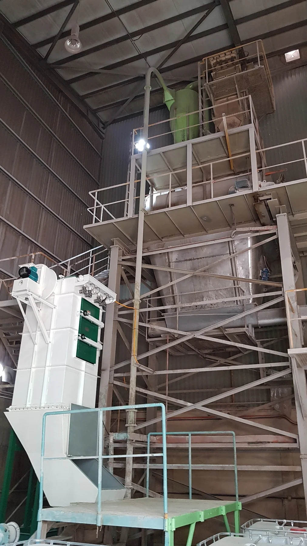 Installed Bag Dump and Transfer System